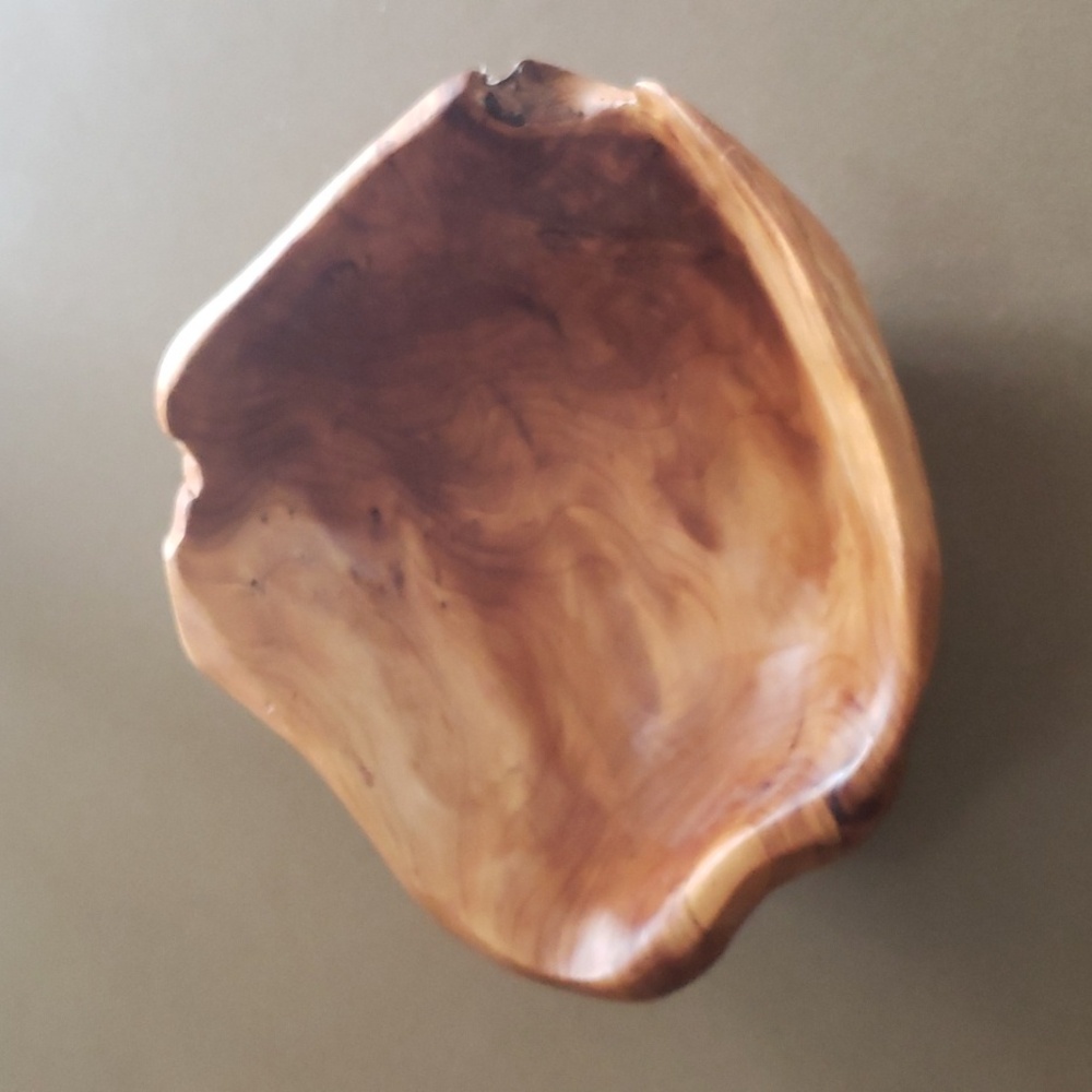 Handcrafted Burl Wooden Bowl